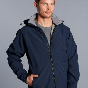 Winning Spirit Jk33 Mens Aspen Softshell Full Zip Hoodie