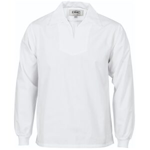 DNC 1312 Vneck Food Industry Jerkin L/S White XS