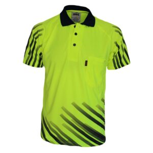 Dnc 3566 Hivis Sublimated Full Stripe Polo