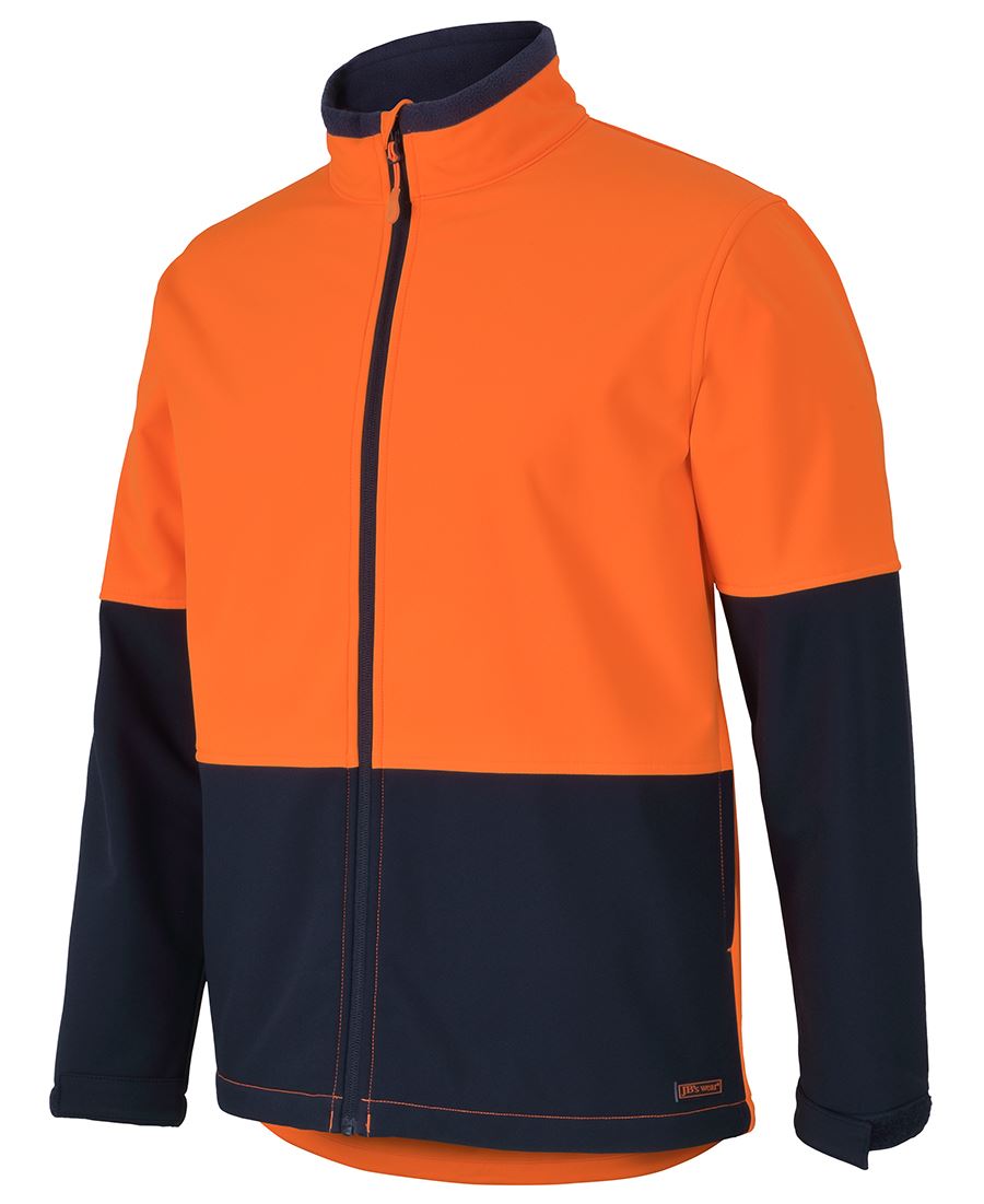JB's Wear 6HRJ Hi-Vis Water Resist Softshell Jacket - Image 2