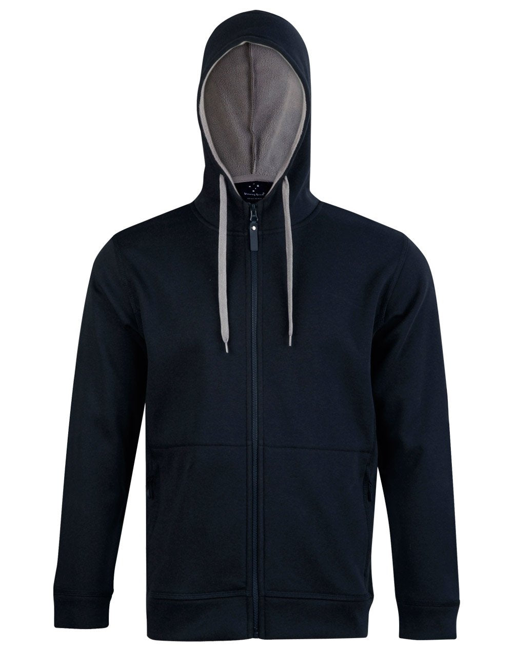 Winning Spirit Fl17 Passion Pursuit Mens Full Zip Contrast Fleece Hoodie - Image 5