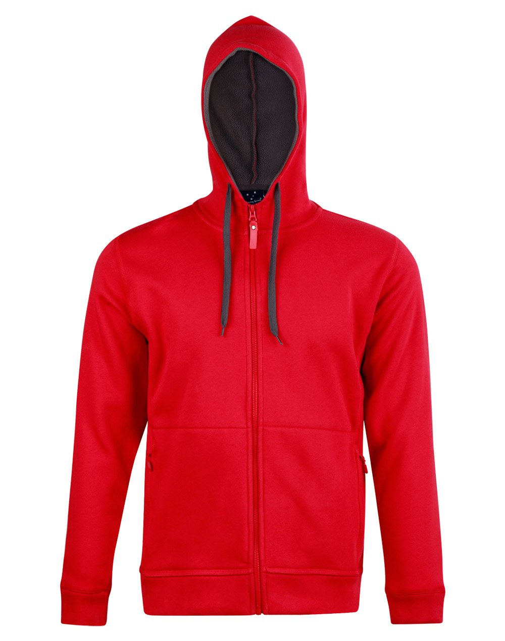 Winning Spirit Fl17 Passion Pursuit Mens Full Zip Contrast Fleece Hoodie - Image 7