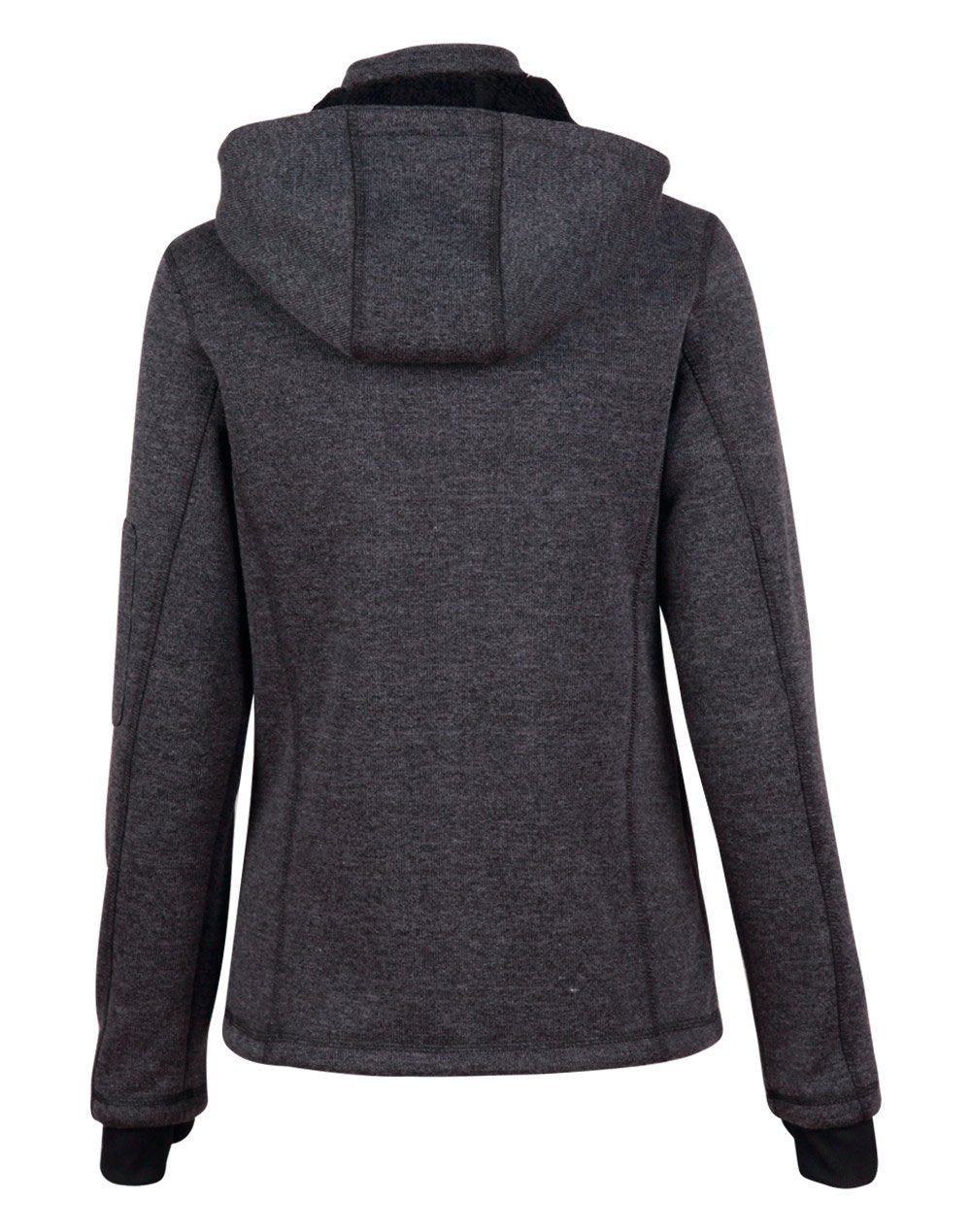 Winning Spirit Jk42 Ladies Acland Heather Bonded Fleece Jacket - Image 2
