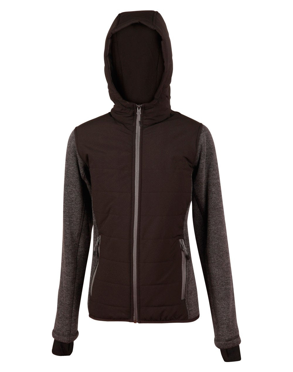 Winning Spirit Jk44 Mens Bristol Heather Sleeve/quilted Body Jacket - Image 3