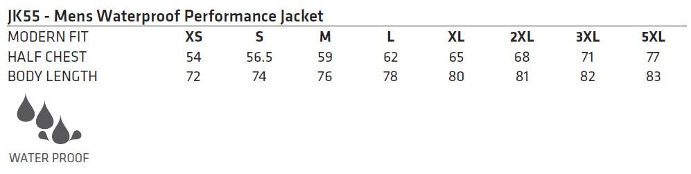 Winning Spirit Jk55 Mens Absolute Waterproof Performance Jacket - Image 5