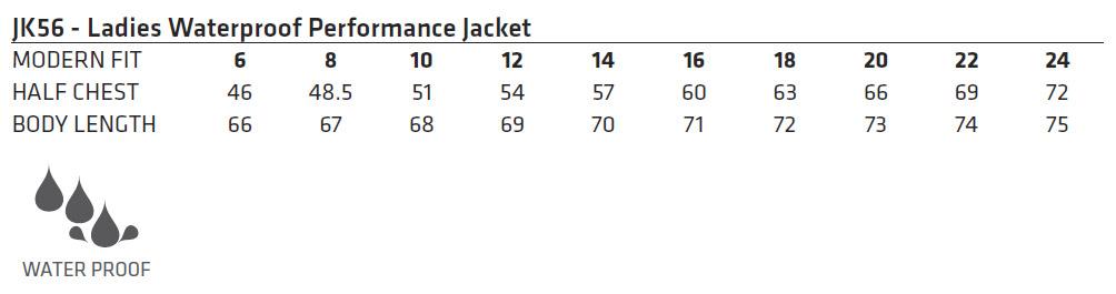 Winning Spirit Jk56 Ladies Absolute Waterproof Performance Jacket - Image 5