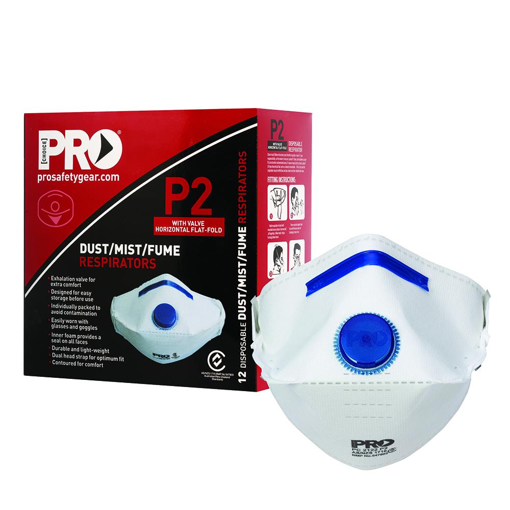 Pro Choice Safety Gear Pc2122 Dust Masks Flat Fold P2