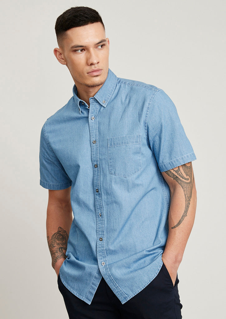Bizcollection S017ms Indie Mens Short Sleeve Shirt