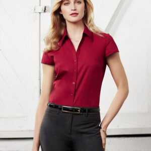 Bizcollection S119LN Ladies Metro Cap Sleeve Shirt