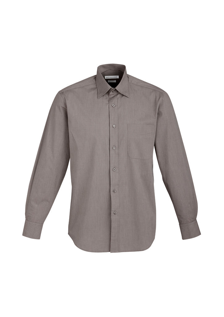 Bizcollection S122ml Mens Chevron Long Sleeve Shirt - Image 3