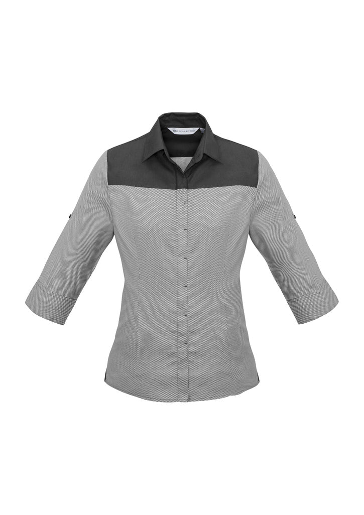 Bizcollection S503lt Ladies Havana 3/4 Sleeve Shirt - Image 2