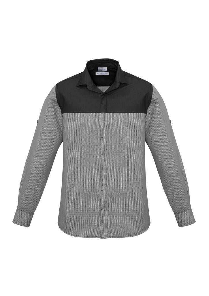 Bizcollection S503ml Mens Havana Long Sleeve Shirt - Image 2